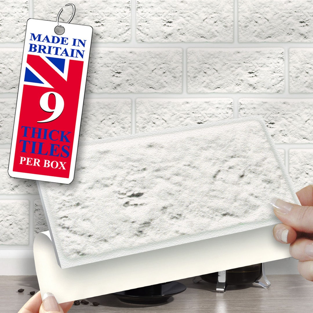 8x4 Wall Tile Stickers, Self Adhesive, SOLID / THICK, Stick on Tiles ...