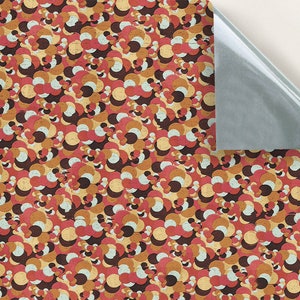 BEHANG POPPENHUIS Zelfklevend, herpositioneerbaar, vinylplaat schaal 1/24e, nr. 102 retro terracotta lino, set van 4 vellen