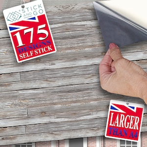 PUPPENHAUS TAPETE Selbstklebend, 1/12. Maßstab Vinyl Bogen Gealtert Helles Holz No.113 größer als A4 wird nicht reißen