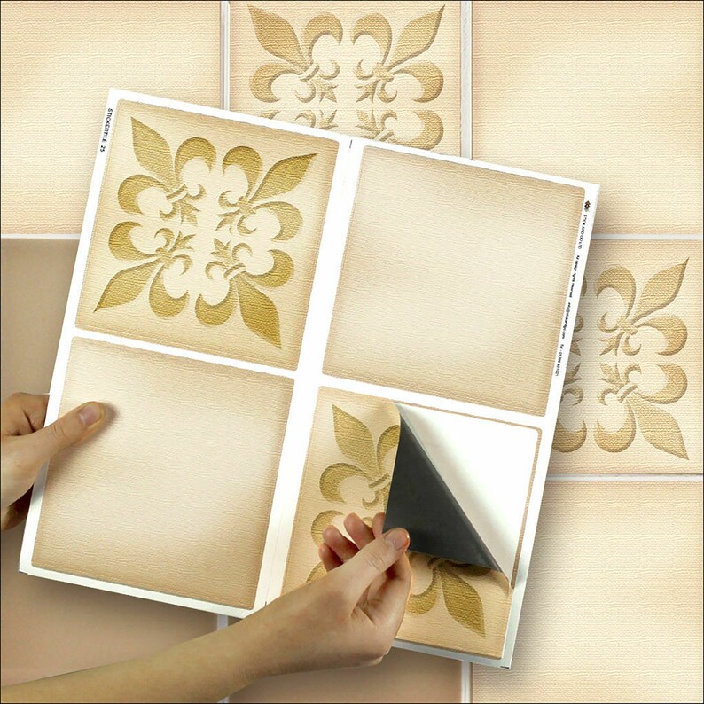 50 Red 6" Tile Transfer Stickers Pack Of 50 Easy To Apply And Look Great - View #10