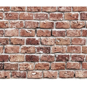 DOLLS HOUSE WALLPAPER Self Adhesive, 1/12th Scale Vinyl Sheet, Old Brick Wall larger than A4 size, Will Not Tear. image 2