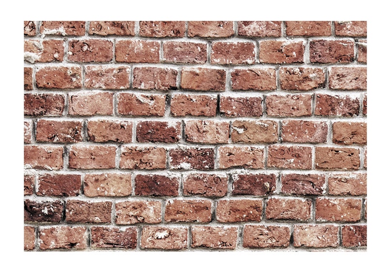 DOLLS HOUSE WALLPAPER Self Adhesive, 1/12th Scale Vinyl Sheet, Old Brick Wall larger than A4 size, Will Not Tear. image 2