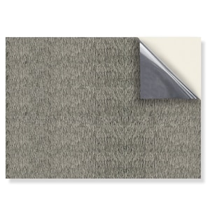 DOLLS HOUSE WALLPAPER Self Adhesive, 1/12th Scale Vinyl Sheet No. 194 Thatch Grey Larger than A4 Will Not Tear