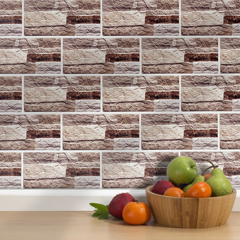 8x4 Wall Tile Stickers Self Adhesive SOLID / Etsy
