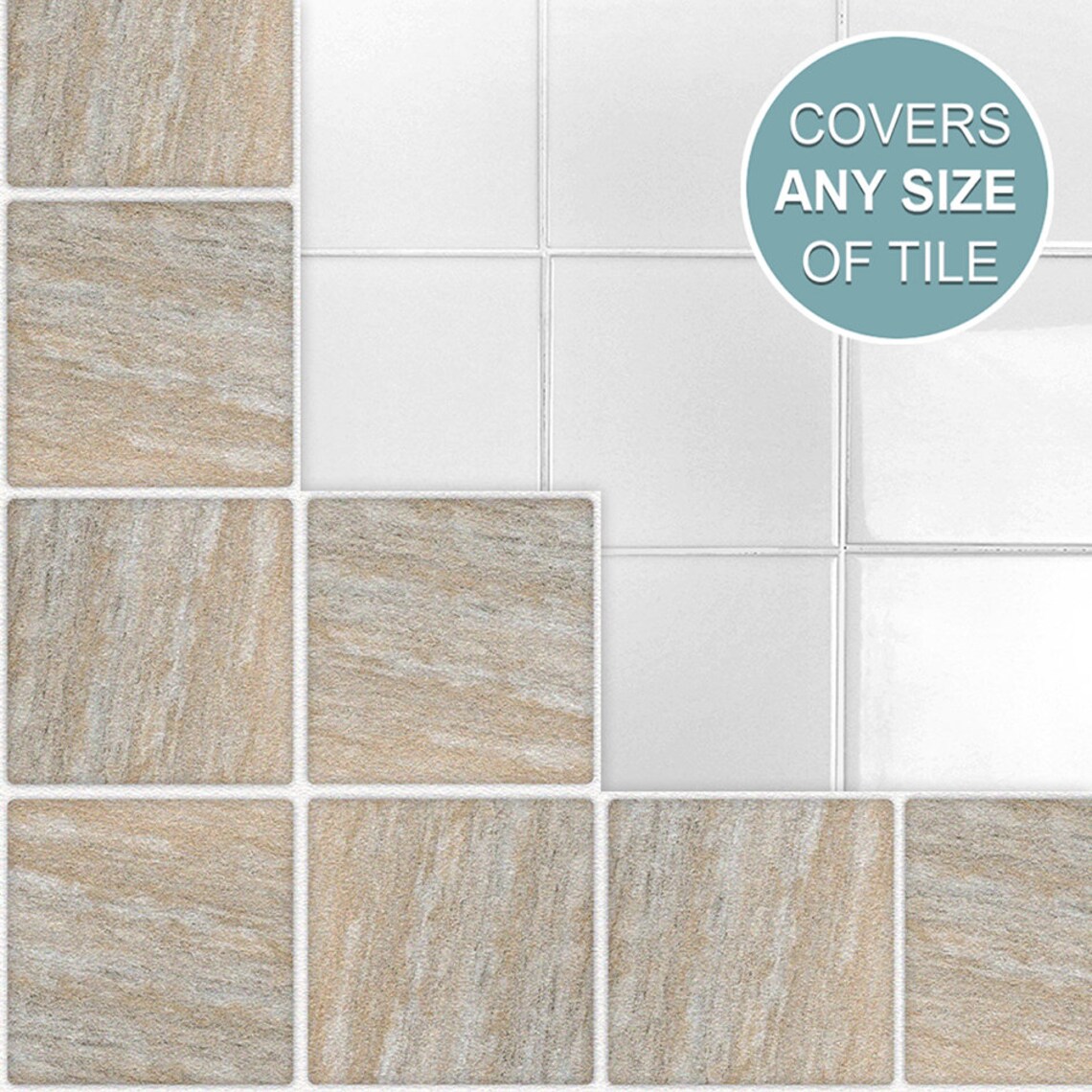 4x4 Wall Tile Stickers Self Adhesive SOLID / Etsy