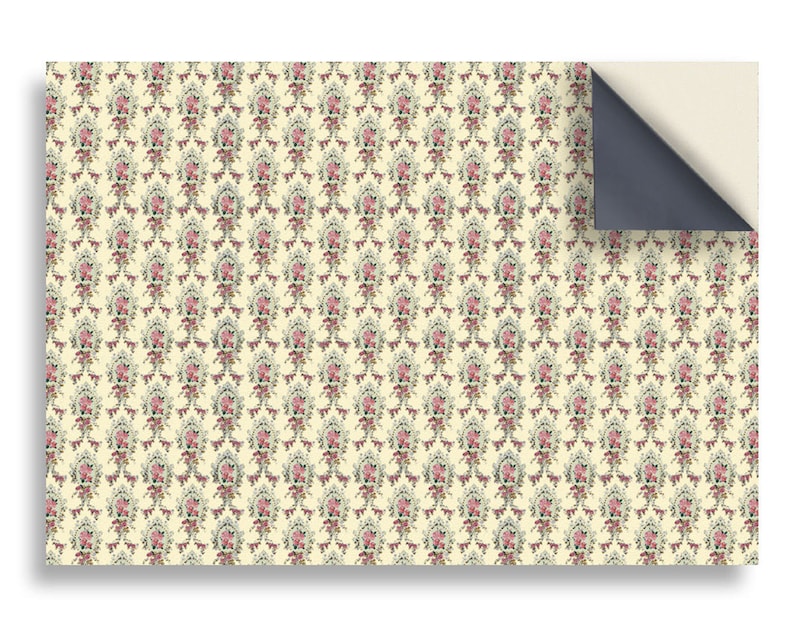 DOLLS HOUSE WALLPAPER Self Adhesive 1/12e Schaal Vinyl Sheet Etsy Nederland