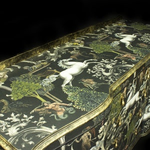 SOLD - Vintage Sideboard Decoupaged In Mythical Horse Design **SOLD** image 4