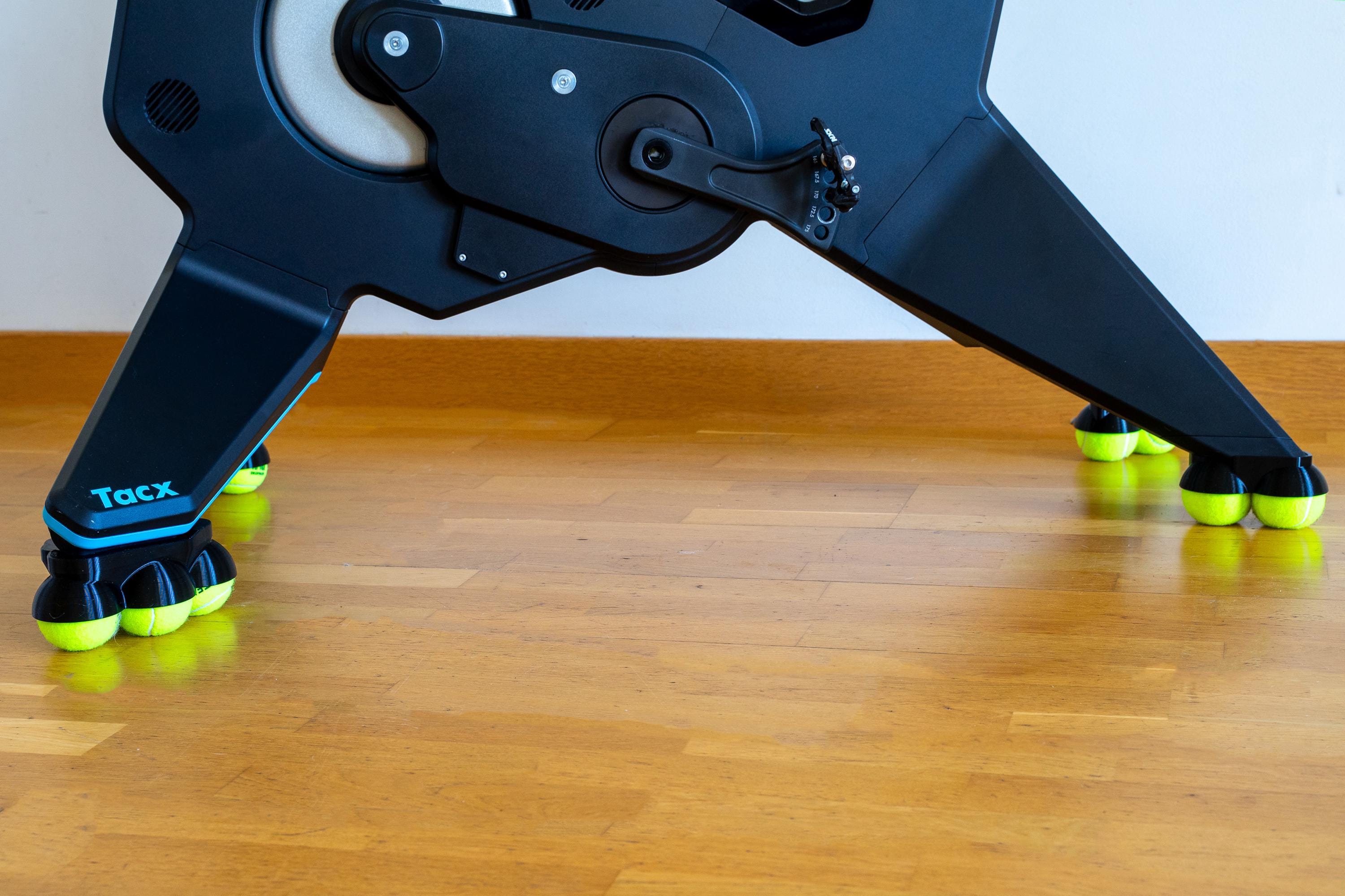 Cycling Rocker Static Tacx NEO Bike Plus Rocker Feet: Tennis Ball Mod for Smoother Indoor ...