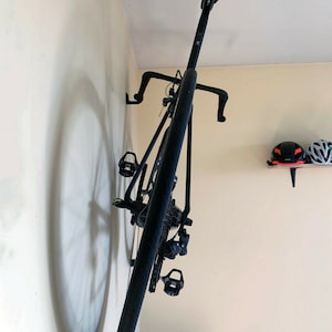 Rennrad-Wandhalterung Rennrad-Wandhalterung Passt zu Carbonrädern und rahmen Superkompakt Fahrradaufbewahrung Bild 2