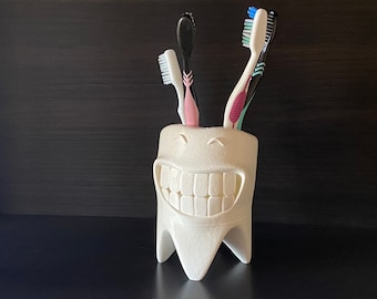 Smiling Tooth Toothbursh Holder | ToothBrush Holder for Kids