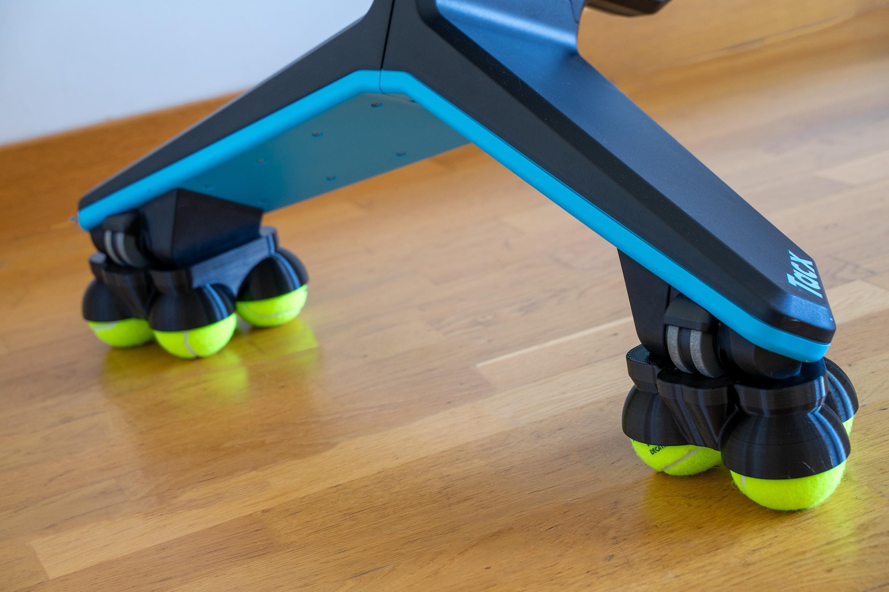 Cycling Rocker Static Tacx NEO Bike Plus Rocker Feet: Tennis Ball Mod for Smoother Indoor ...