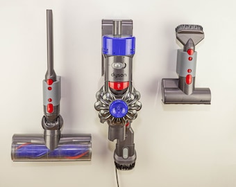 Wall Mounted Dual Accessory Tool Holder Compatible with Dyson V7, V8, V10, V11 Vacuum