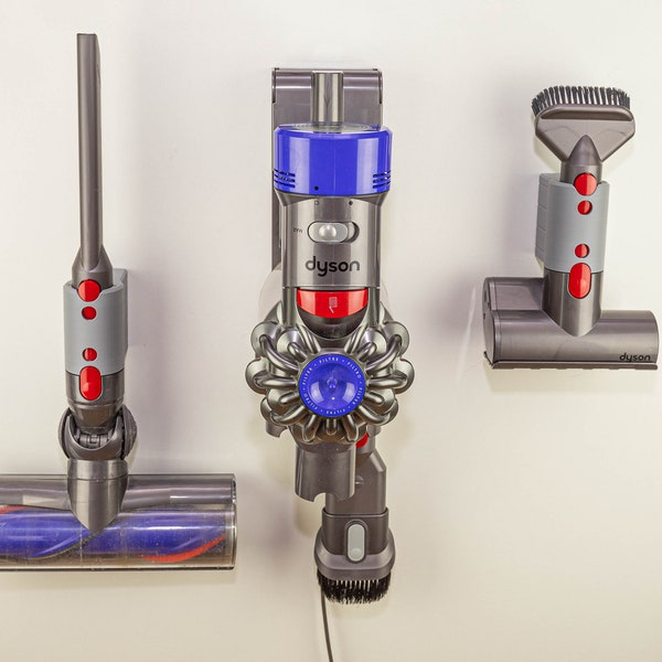 Double porte-outil mural compatible avec les aspirateurs Dyson V7, V8, V10 et V11