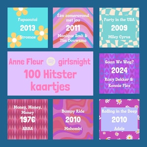 Hitster - Anne Fleur hitster - 100 hitster kaartjes