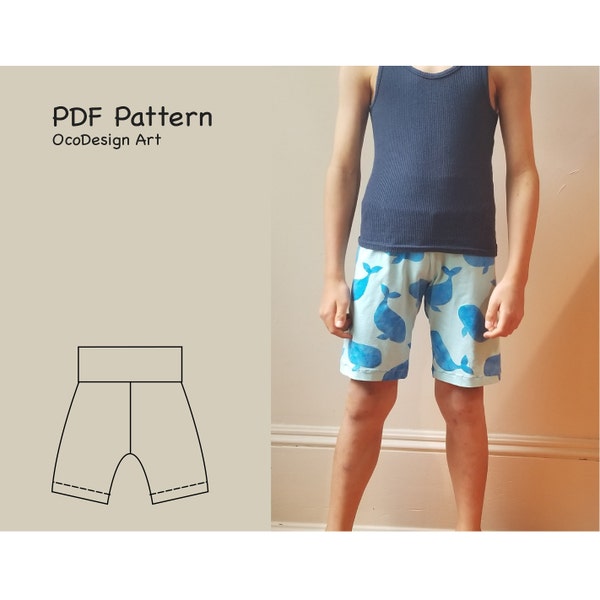 Summer shorts Sewing Pattern • PDF Sewing  • Baby,Toddler,Kid  • size  6 months - 14 years old. Woman • size  XXS - 3XL.
