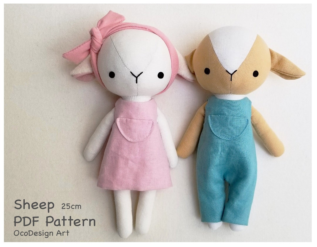 Sheep Stuffed Animal Sewing Pattern & Tutorialpdf Download Etsy