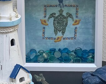 Hawaiian Sea Turtle Cross Stitch Pattern