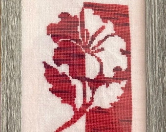 Wzór haftu krzyżykowego Hibiskus
