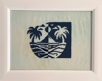 Wzór haftu krzyżykowego Tahiti