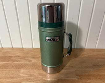 Aladdin, Stanley, Green, Thermos, With Handle, Wide Mouth, 24-oz