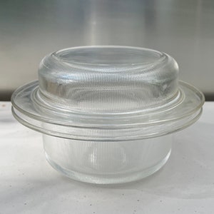 Massamo Vignelli, Glass, Casserole with Au gratin cover, 1 quart