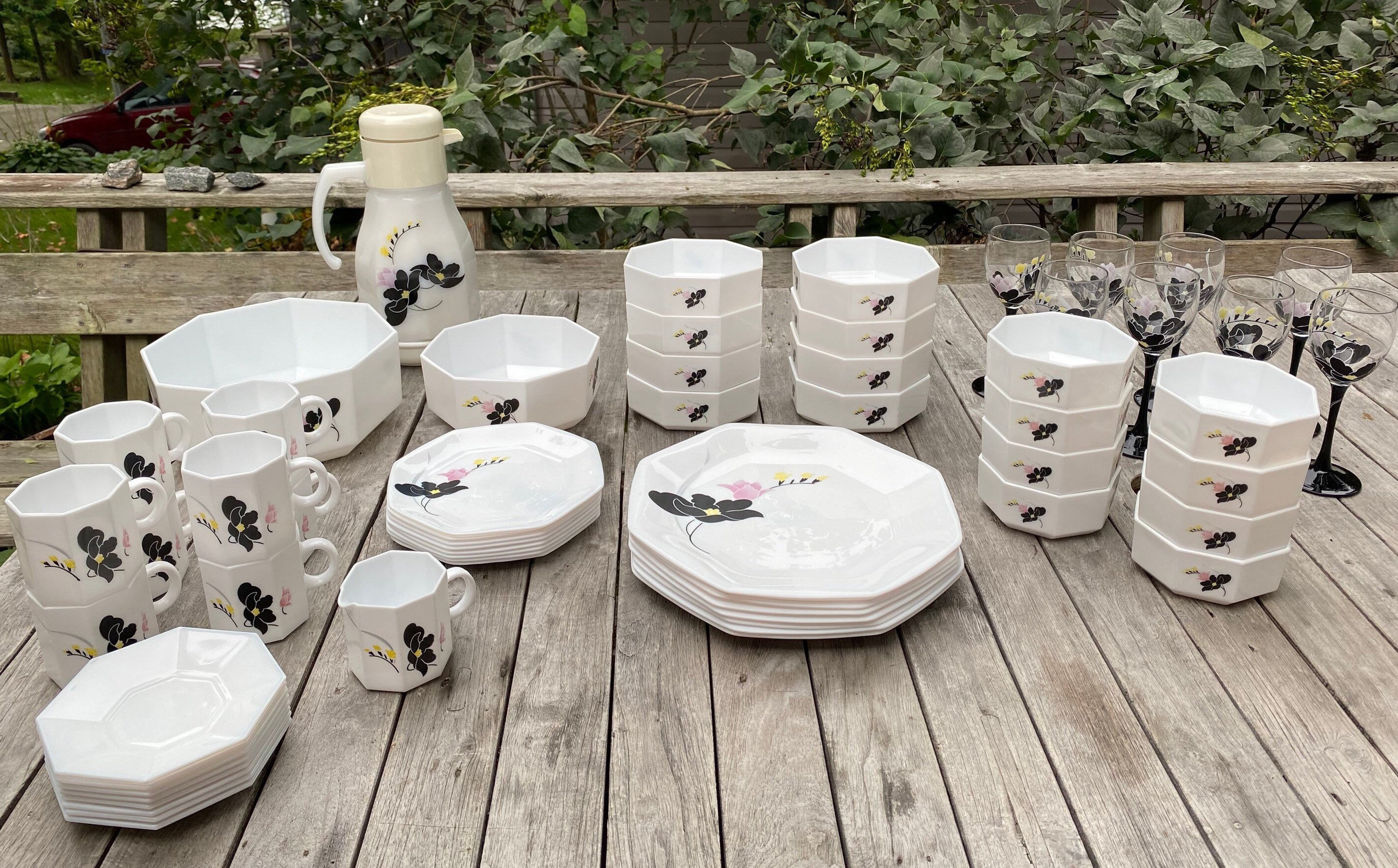 Arcopal, Anais, Octagon, Setting for 8 - Etsy