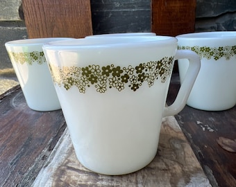 Pyrex, spring blossom, mugs, set of 4