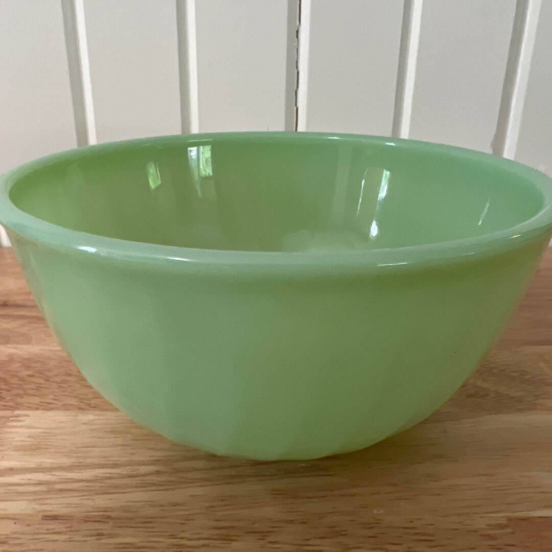 Fire King, Jadeite, Swirl, Milk Glass, Mixing Bowl, 7 Etsy
