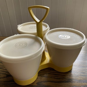 Tupperware, condiment relish caddy