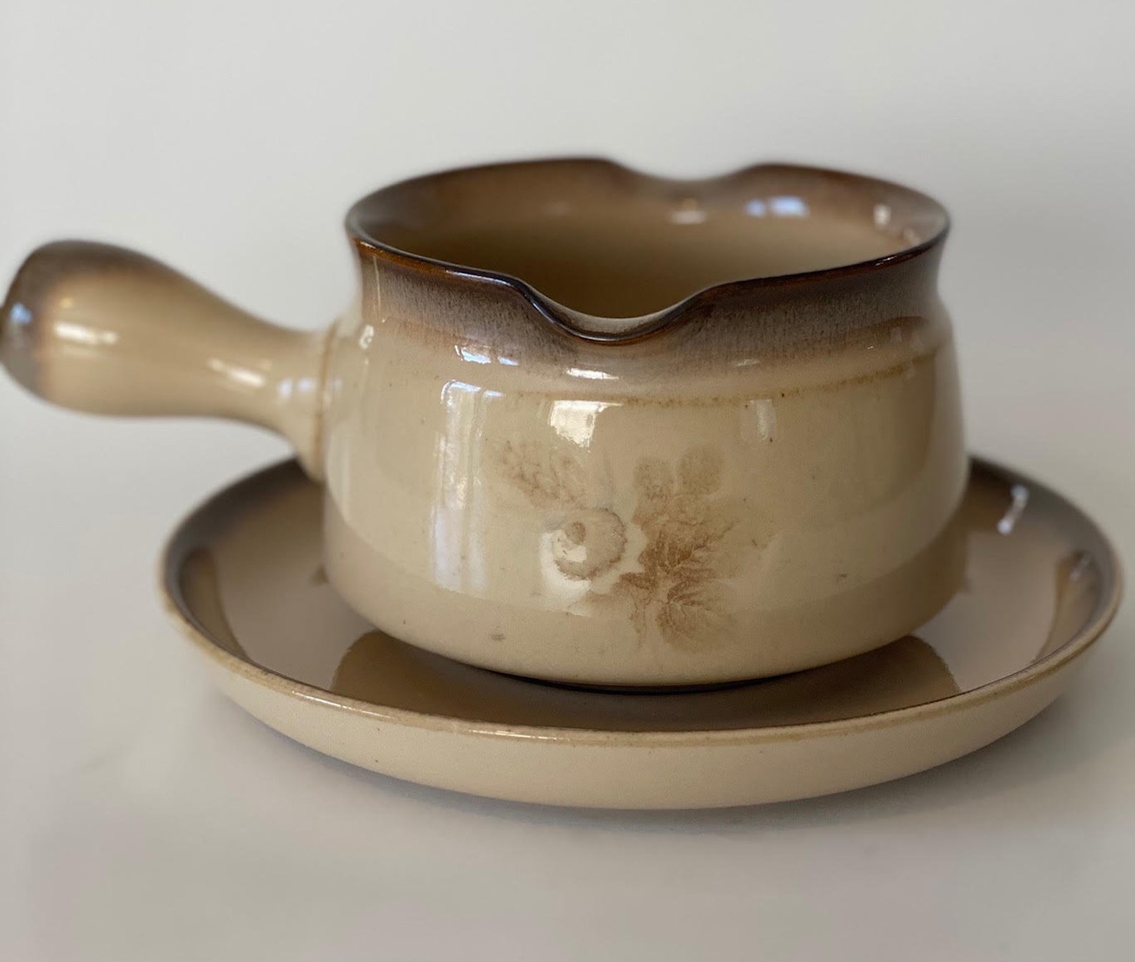 DENBY MEMORIES Gravy Boat and Underplate Etsy