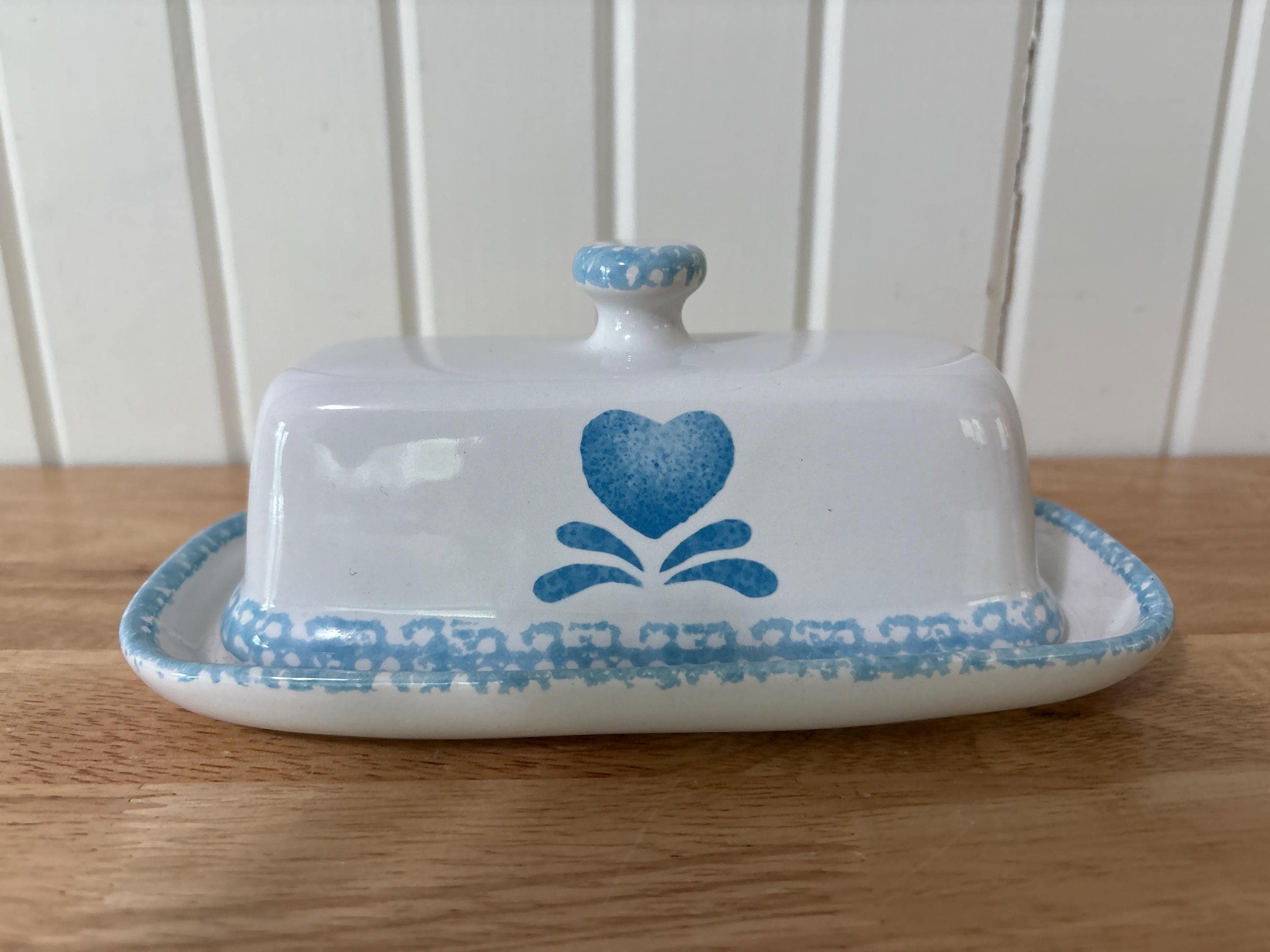Corelle, Blue Hearts, 1/4 Lb Covered Butter Dish - Etsy
