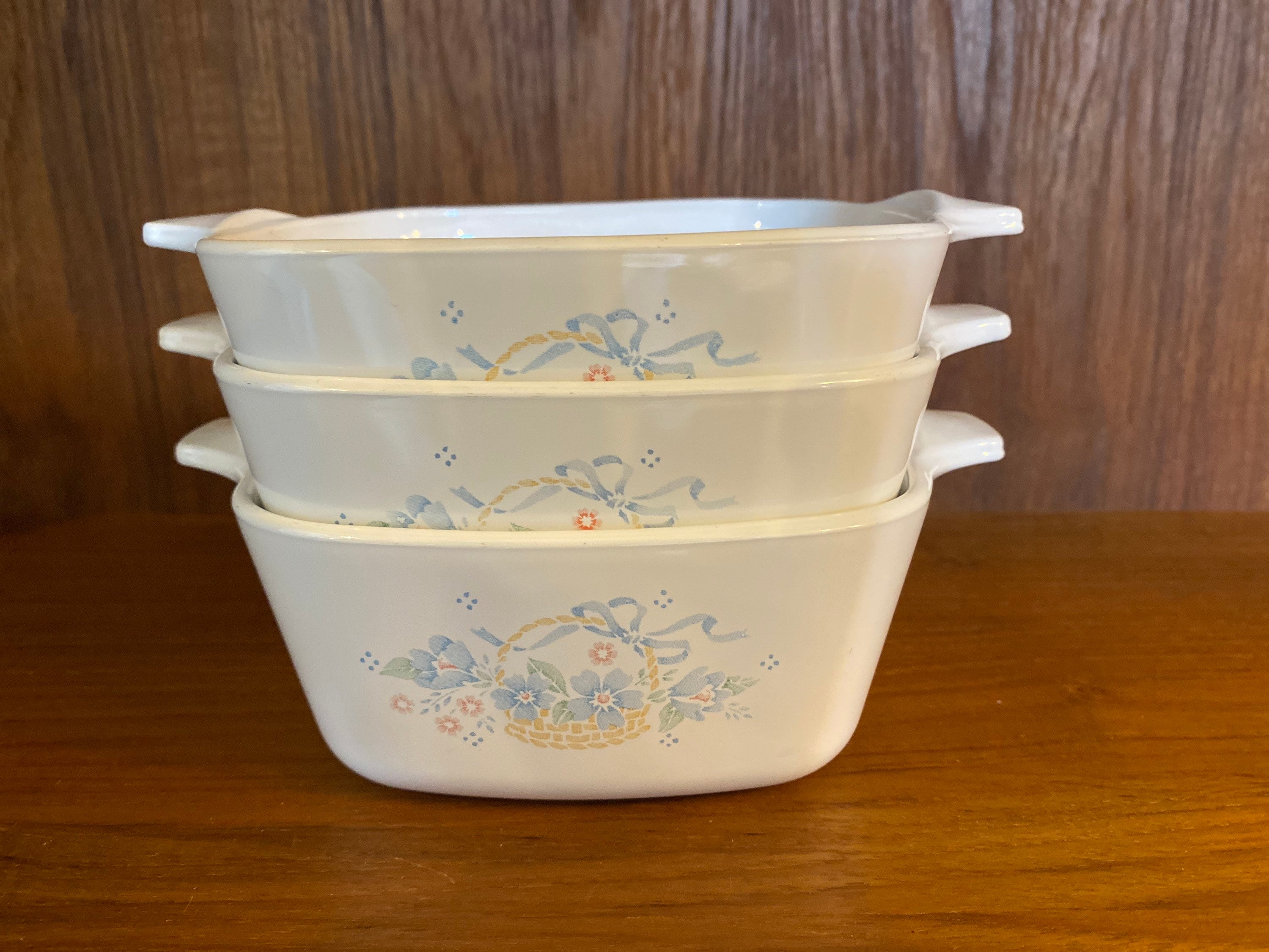 Blue Ribbon Flower Basket