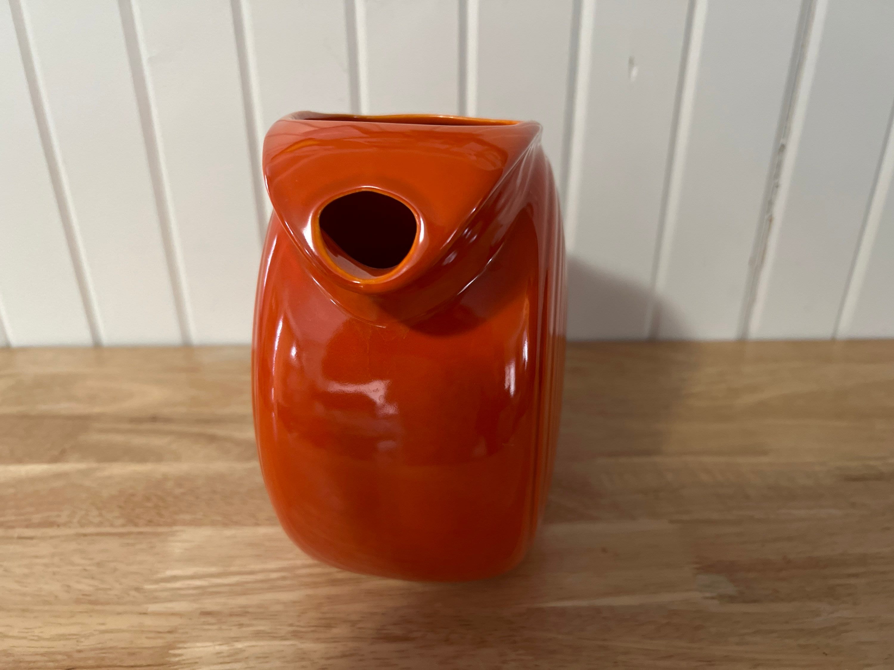Fiestaware Disk Pitcher Radioactive Red Etsy