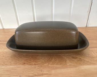 Denby, Langley, romaansbruin, 1/4 pound afgedekte boter