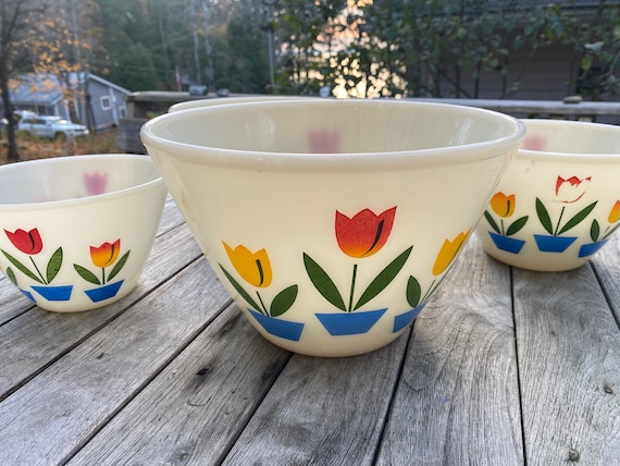 【10％OFF】 Fire Etsy - 4 of Set Bowls, Splash-proof, Tulip, King, プレート、皿