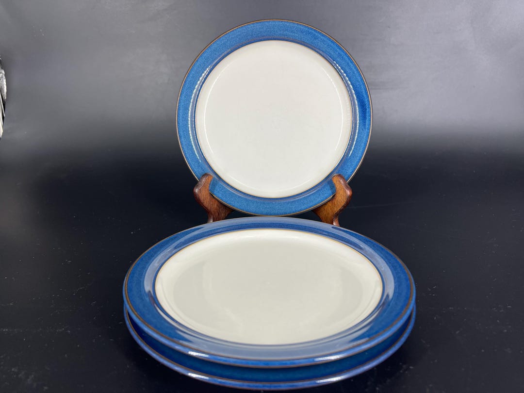 Denby, Boston Pattern, Bread and Butter Plates, Set of 3 - Etsy