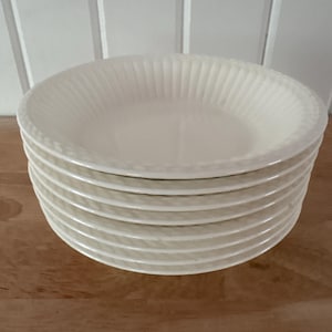 Wedgewood Queen’s Ware EDME, Fruit/Dessert (Sauce) Bowl, Cream, Set of 8