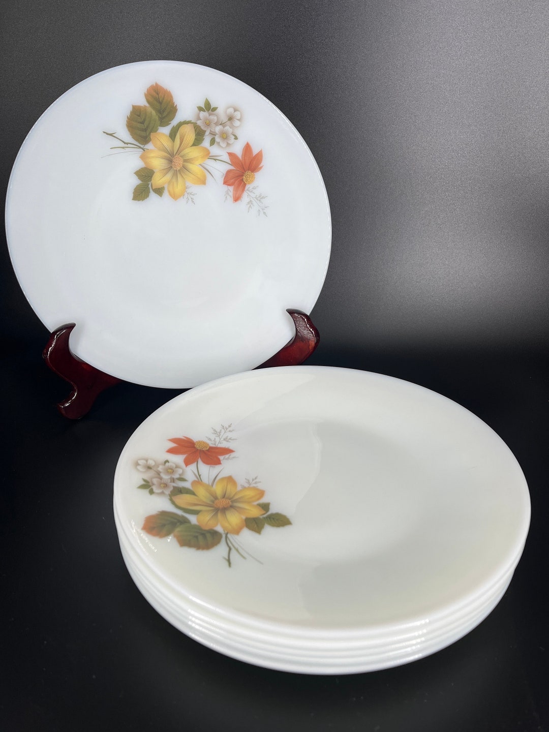 JAJパイレックス オータムグローリーシリーズ ディナープレート 6枚セット Pyrex, JAJ, Autumn Glory, 6 Dinner Plates - Etsy