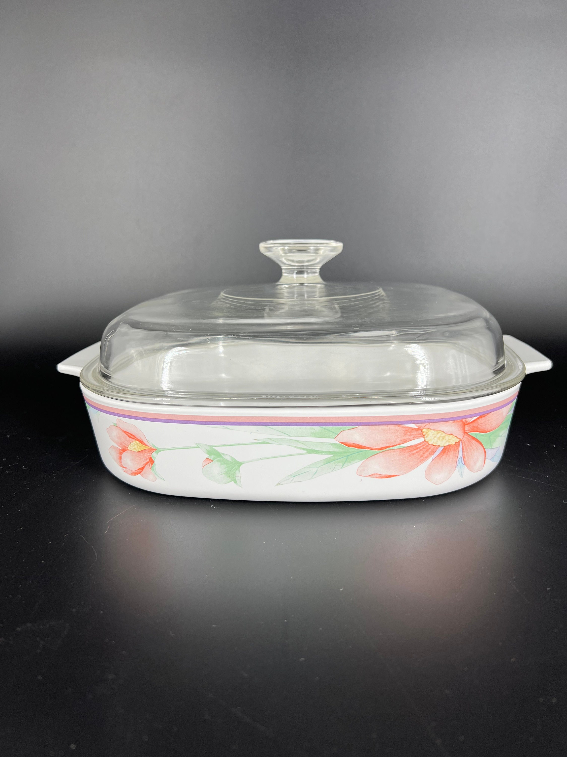 Corning Ware, 2.5 Quart Square Casserole with Lid - Etsy 日本