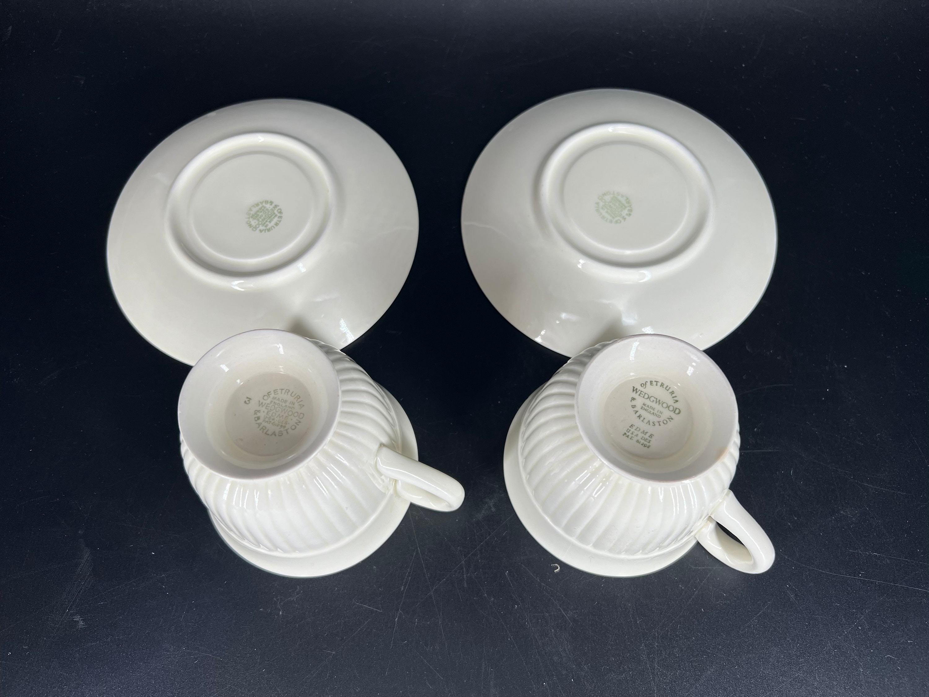 Wedgwood, Queen's Ware EDME, Chocolate Cup & Saucer, Pair - Etsy