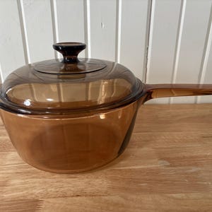 Corning, Visionware, Amber, 2.5L pot with lid