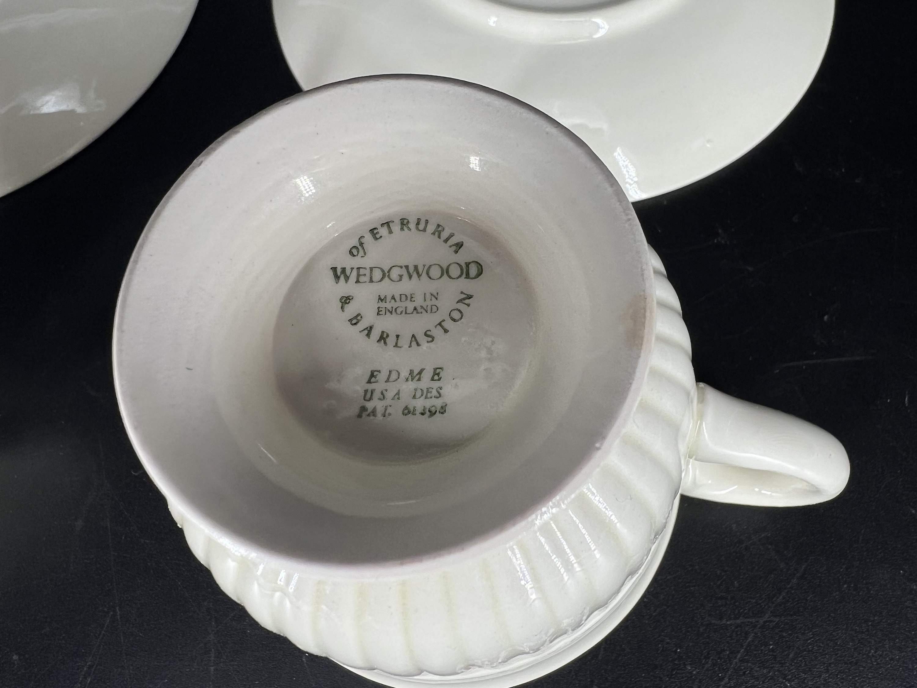Wedgwood, Queen's Ware EDME, Chocolate Cup & Saucer, Pair - Etsy