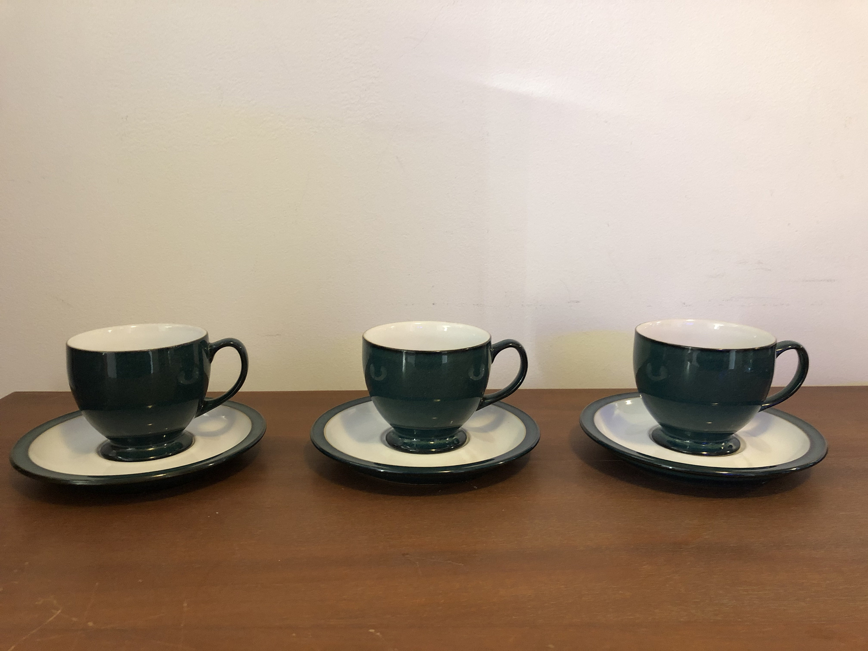 Denby Greenwich Teacup and Saucer Set Etsy