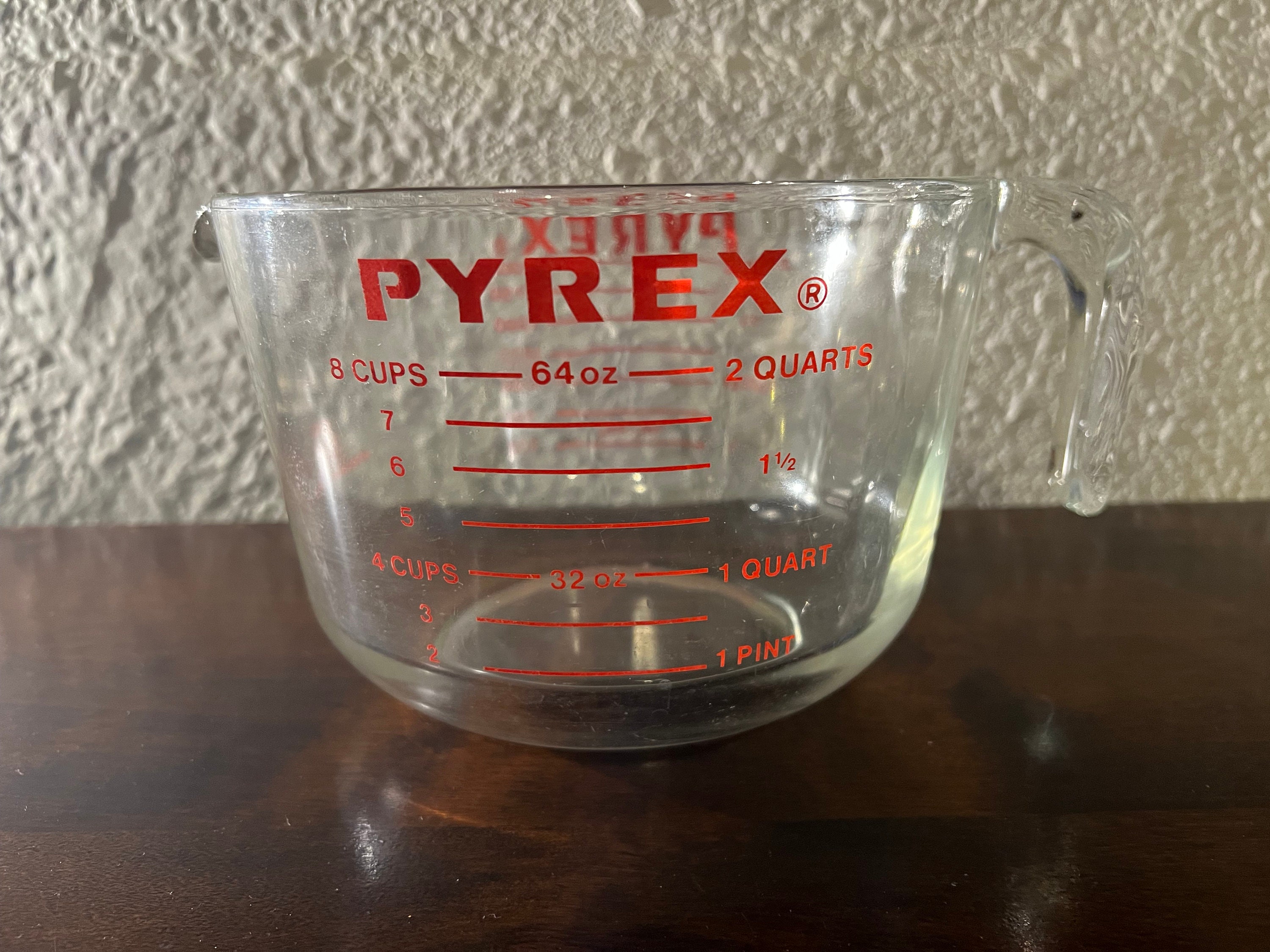 Pyrex Prepware 8 Cup Clear Glass Measuring Cup with Lid - Gillman
