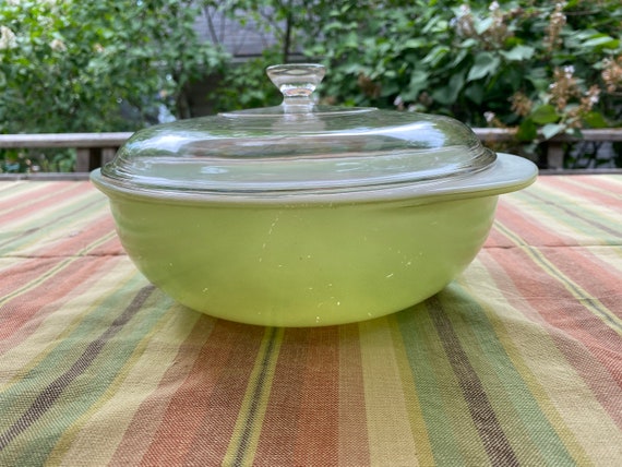 Pyrex 024 Lime Green With Lid Etsy Canada