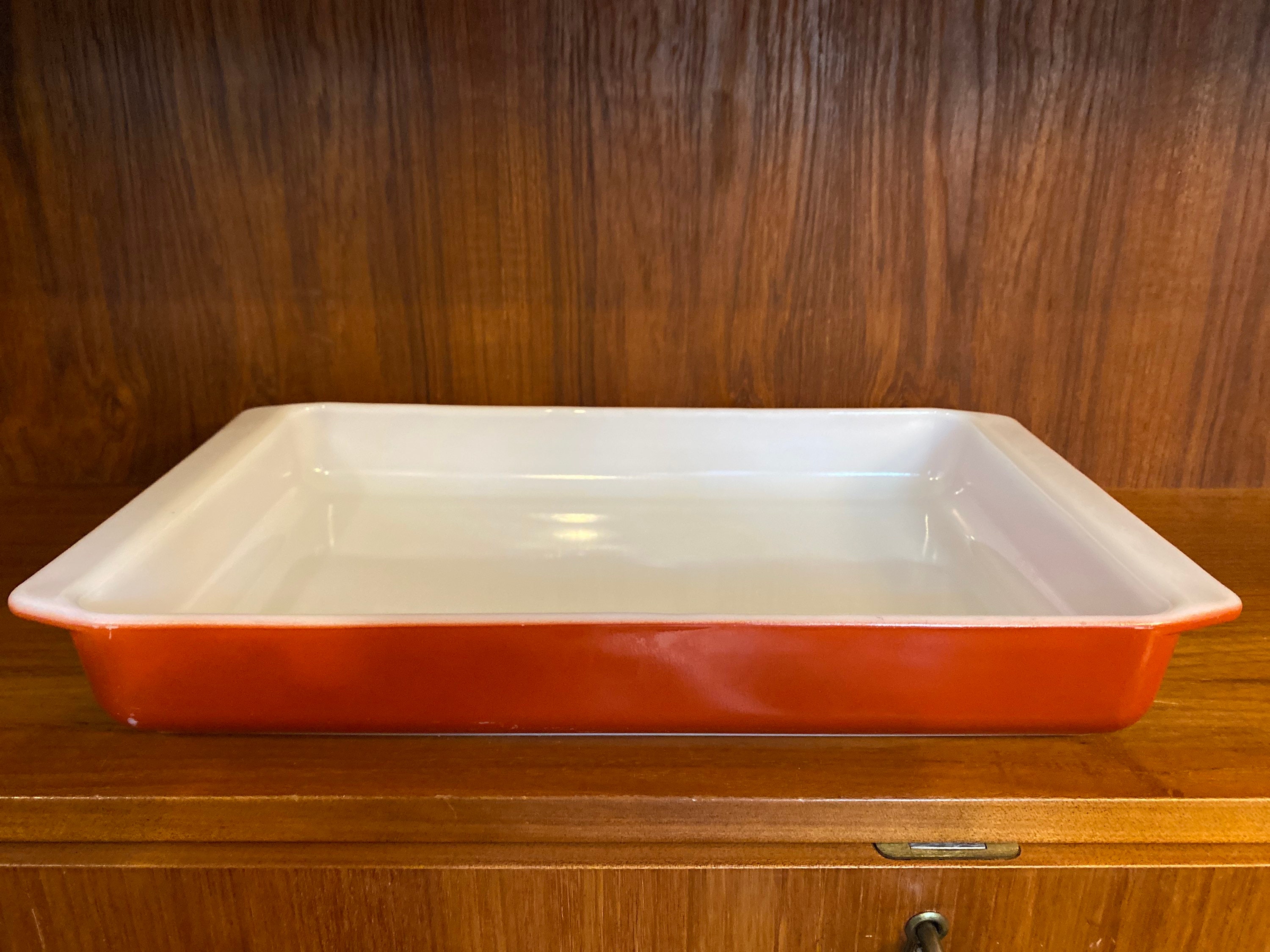 Pyrex 933 Lasagna Pan Rust Etsy
