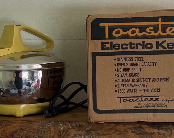 Toastess, Electric Kettle, Model 725, NOS Etsy