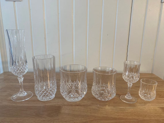 Glasses, Leaded Crystal, Longchamp Cristal D'arques - Set of 6 - Etsy