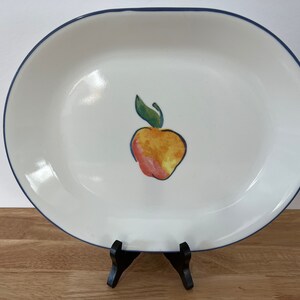 Corelle, Obstkorb, Apfeldesign, ovale Servierplatte