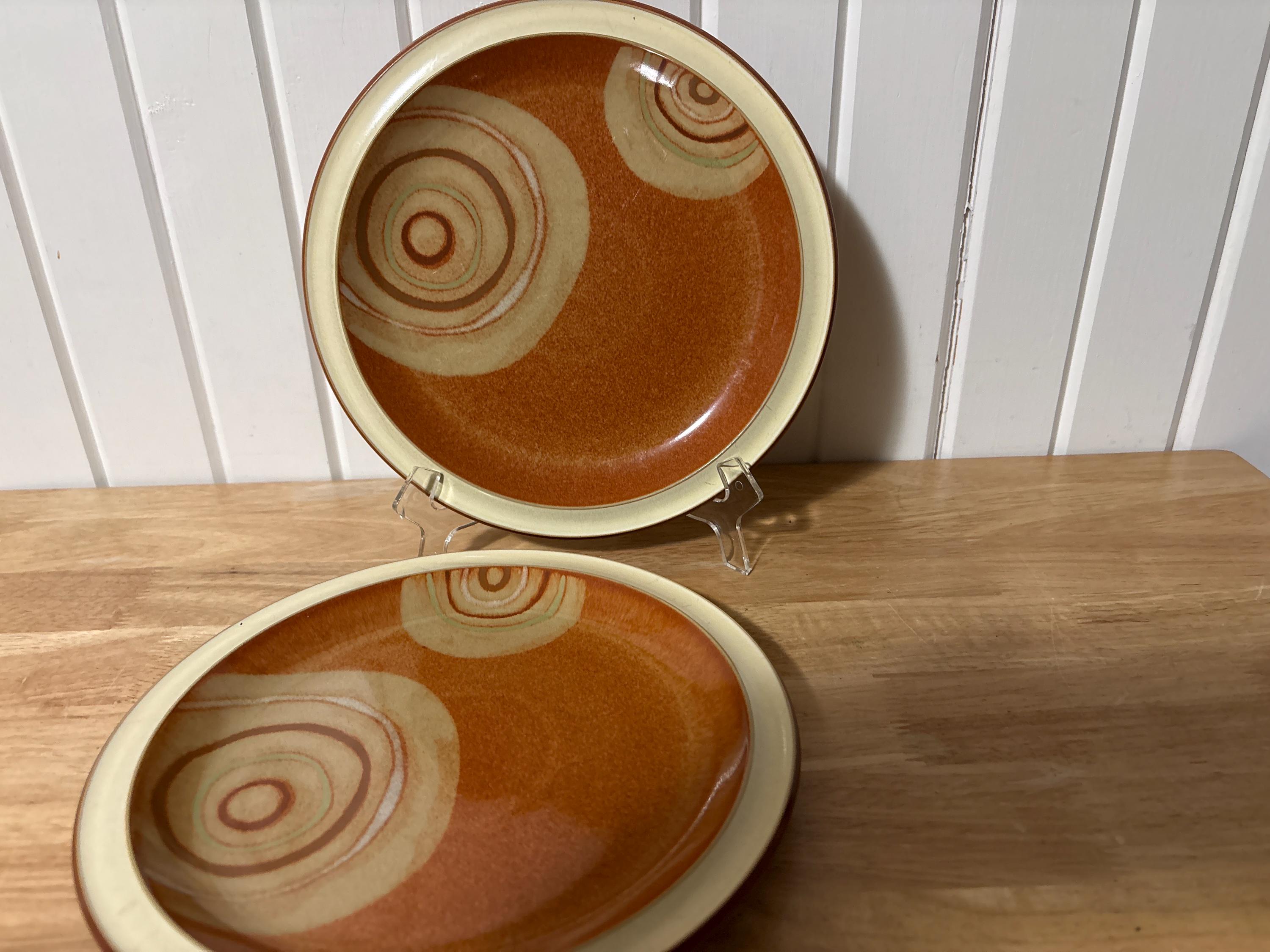 Denby, Fire Chilli (with Swirl Design), Accent Salad/dessert Plate